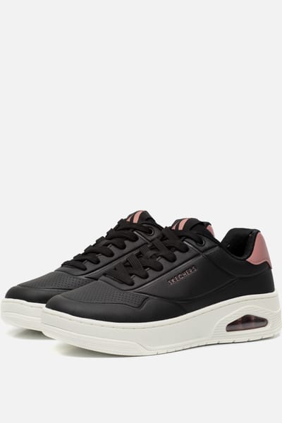 Skechers Skechers Uno Court Fast Break Sneakers zwart