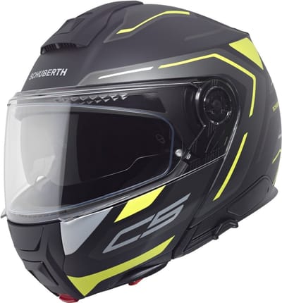 Schuberth C5 Omega Mat Zwart Neon Systeemhelm - Helm