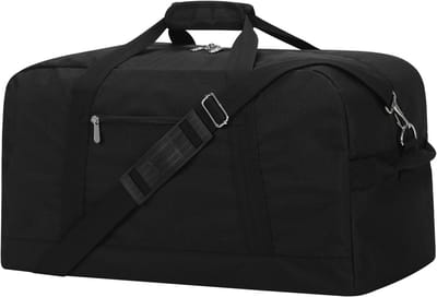 Reistas Sporttas - Gymtas Weekendtas - Reizen Overnachting - Met Schouderriem - 53 x 28 x 28 cm - Zwart