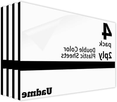 Engraving Plaat ABS 30x20cm - 4 Stuks Lege Plaat voor Graveren, Ideaal voor Schilderijen, Deurbordjes en Veiligheidsborden, Zwart op Wit