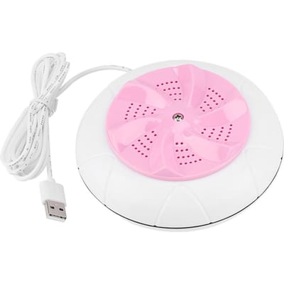 Mini machine à laver à ultrasons portable, outil de nettoyage pour le linge de voyage (Rose) rose