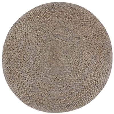 Draagbare Zitzak met Voetsteun - Lichtgrijs, 45 x 30 cm