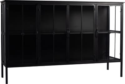 PTMD Kast Cave Zwart Iron Laag