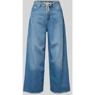 Wide leg culotte-jeans van mix van katoen en lyocell model 'SURI'