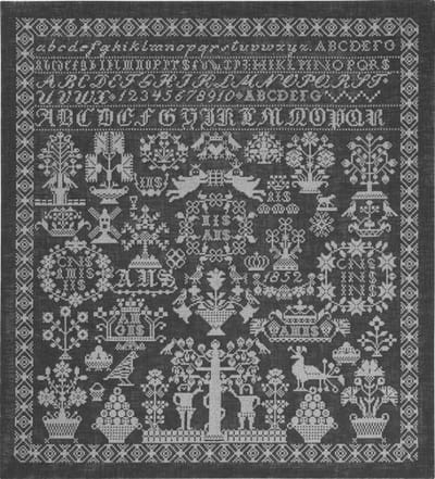 borduurpakket 39-7339 merklap, anno 1852
