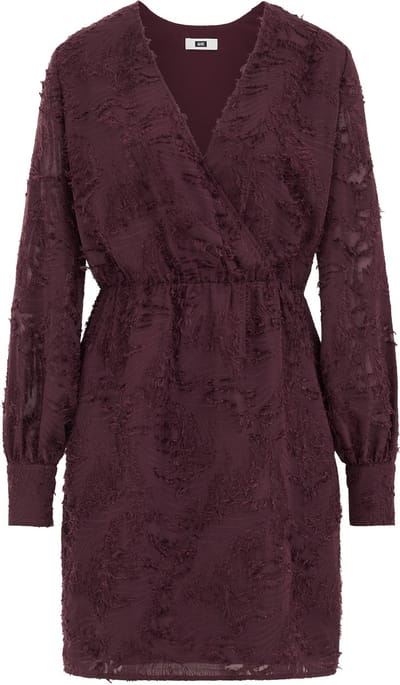 We Fashion Dress Short Burgundy Red Maat: L | Mini Jurken Outlet | Dames | Bordeaux