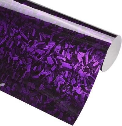 Kristallen Patroon Auto Folie - Paarse Glanzende Zelfklevende Tuning Wrap voor Auto, Motor en Fiets (75 x 152 cm) - Perfect voor Binnen en Buiten Gebruik