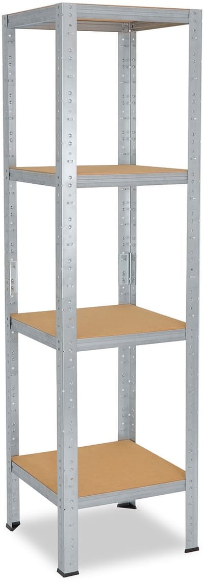 Shelfplaza HOME metalen stellingkast - 200x40x40 cm - verzinkt - 4 planken