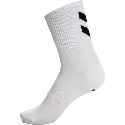 Hummel Chevron Lange Sokken 6 Paren Wit EU 36-40
