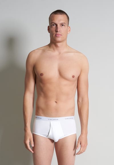 CECEBA New Classics Herenslip met gulp - 2-pack - Wit
