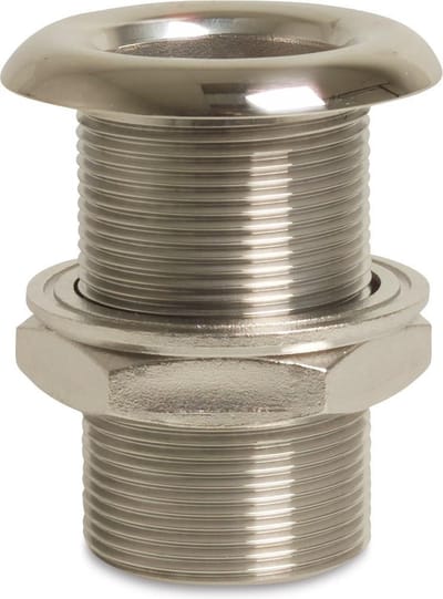 Profec Doorvoer RVS 316 gepolijst 3/8" buitendraad type bol