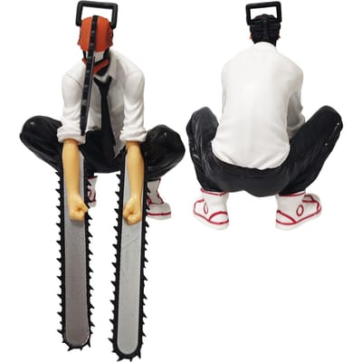 14cm Chainsaw Man Anime Model Power/Denji Actiefiguur PVC Chainsaw Man Noodle Stopper Figuur Volwassen Verzameling Model Speelgoed black