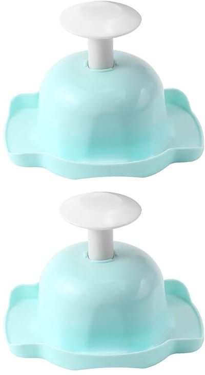Dailygoods- Vingerbeschermer Veiligheidshouder - 2 Stuks - Ergonomisch Ontwerp - Voedselveilig - Duurzaam Plastic - Blauw - Keukenhandschoenen