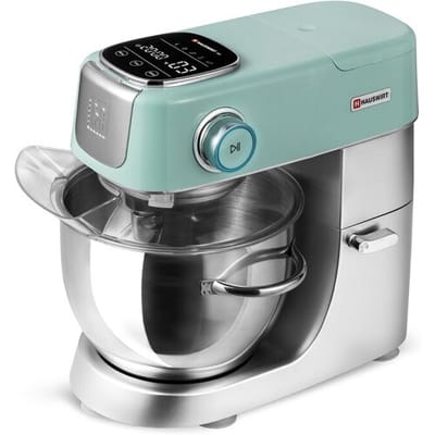 HAUSWIRT M5 hoogwaardige slimme staande mixer met led-aanraakscherm, elektrische staande keukenmixer, 5 vooringestelde menu's, 5,5 l deegmixer, 11