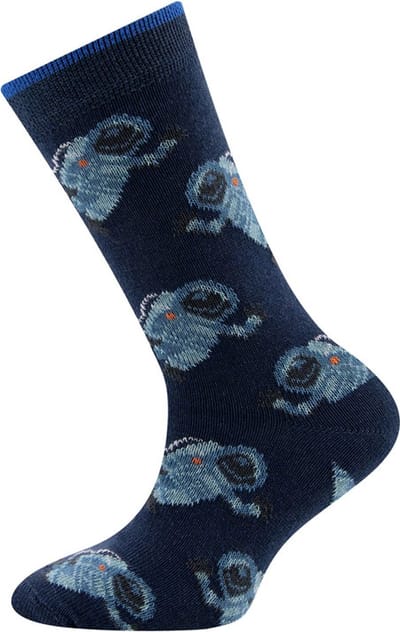 Ewers Kindersokken Jongens - Astronauten in Ruimtepak - Donkerblauw & Lichtblauw & Zwart-23/26