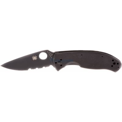 Spyderco zakmes Tenacious PE BKS half gekarteld - RVS