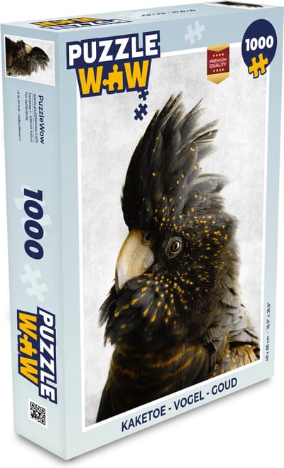 Puzzel Kaketoe - Vogel - Goud - Legpuzzel - Puzzel 1000 stukjes volwassenen