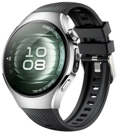 By Qubix - Siliconen bandje 'True Fit' - Zwart - geschikt voor Huawei Watch 5 - 42mm