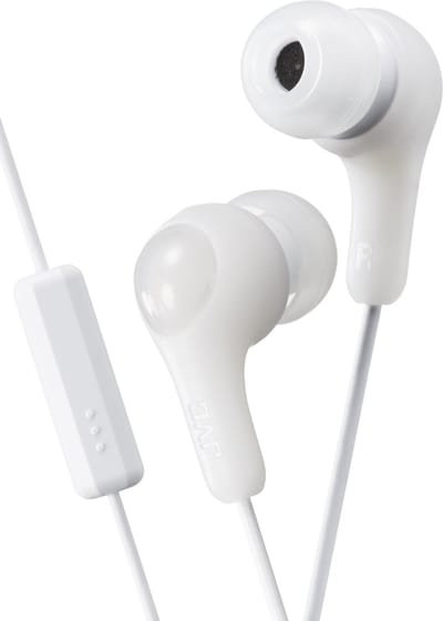 JVC HA-FX7-M "Gumy Plus" oordopjes met afstandsbediening en microfoon - Coconut White