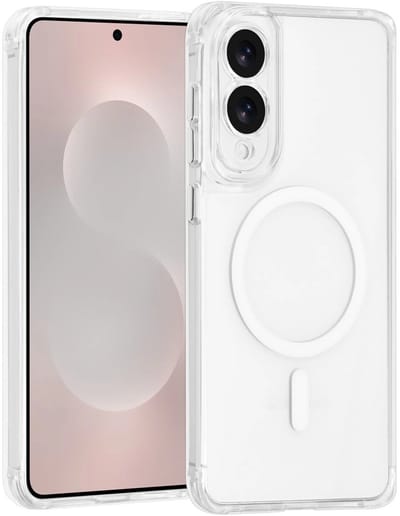 Schokbestendig Doorzichtig Hoesje | Geschikt voor: Samsung Galaxy S25 Edge - Back Cover Transparant | Compatibel met MagSafe