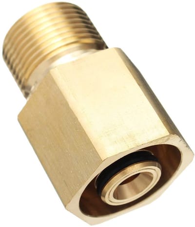 Slang Trigger Adapter - Koppeling Armatuur - Hogedrukreiniger Slang - Easy Lock naar M22 - 43mm*22mm*30mm - Goud