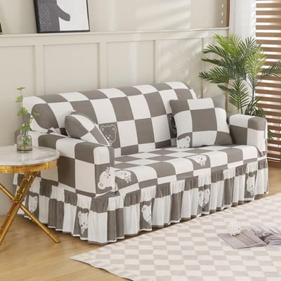 Geometrische bankhoes elastische spandex bankrokhoezen voor woonkamer stretch spandex bankbeschermer hoezen 2pcs Pillowcases