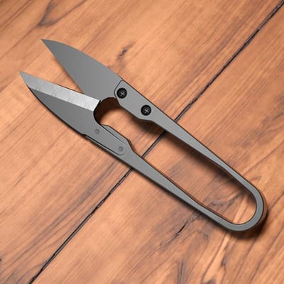 Moeiteloze Roestvrij Staal Lente Naaischaren, Speciaal Voor Handmatig Naaien, Papierknippen Stof Kruissteek Is Moeiteloos 1Pcs gray