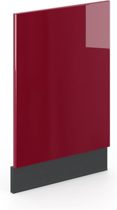 Vicco Fame-Line Frontpaneel – 45 cm zonder werkblad Bordeauxrode hoogglans