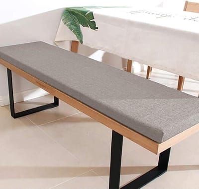 Tuinbankkussen Luxe - Terrasmeubilair Kussen - Buiten Zitten - Waterbestendig Materiaal - 100 x 42 cm - Grijs