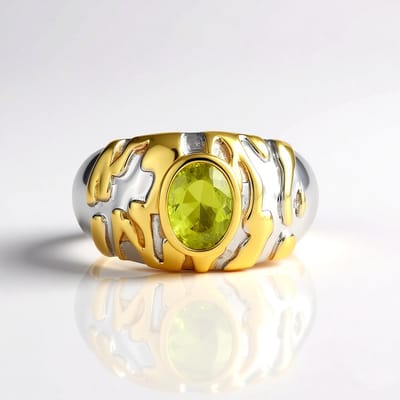 Cavill - Sfeen Ring - 925 Sterling Zilver Platina Geplateerd - 1,159 ct Ovaal Briljantslijp Sfeen - Bezel Zetting - Elegant & Duurzaam Sieraad