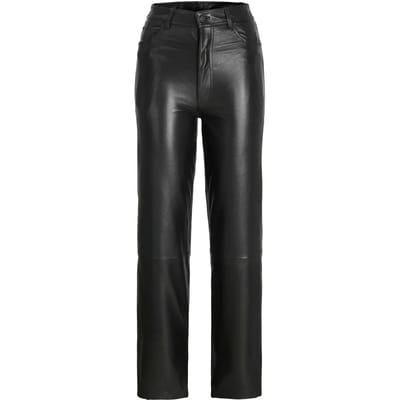 Leren broek met rechte pijpen voor dames JJXX grace