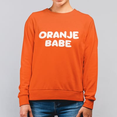 Oranje Koningsdag Sweater Oranje Babe - MAAT XS - Feestkleding & Carnavalskleding