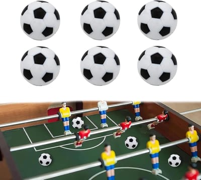 Set van 6 Stille Tafelvoetbal Ballen 23 mm voor Kicktafel