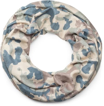 styleBREAKER Loop sjaal met camouflagepatroon in Vernietigd Vintage gebruikt Look, buis sjaal, doek, Uniseks 01016134
