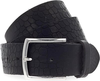 b.belt Leren Riem Ken Belt W105 Black Zwart