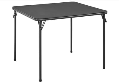 Multifunctionele Inklapbare Tafel - 80 cm x 80 cm x 70 cm - Campingtafel, Tuintafel, Balkontafel, Eettafel, Opvouwbare Tafel - Zwart