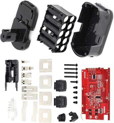 Gereedschapsset Batterijbehuizing - Reparatieset Doe-het-zelf - Reparatie en Onderhoud - Duurzaam Vuurvast Materiaal - 14 x 8 x 11 cm