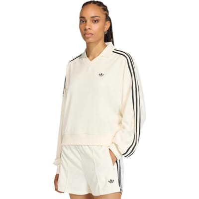 Adidas Terry Poloshirts Dames - Wit - Maat XS (30-32) - Katoen Jersey