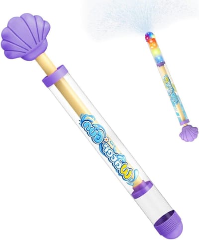 Waterspuit Waterpistool - Uittrekbare Sproeier - Buiten Spelen - Lichtgevend Interactief - 36 cm - Paars