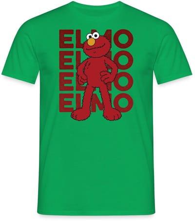 Sesamstraat Elmo Pose T-Shirt Heren