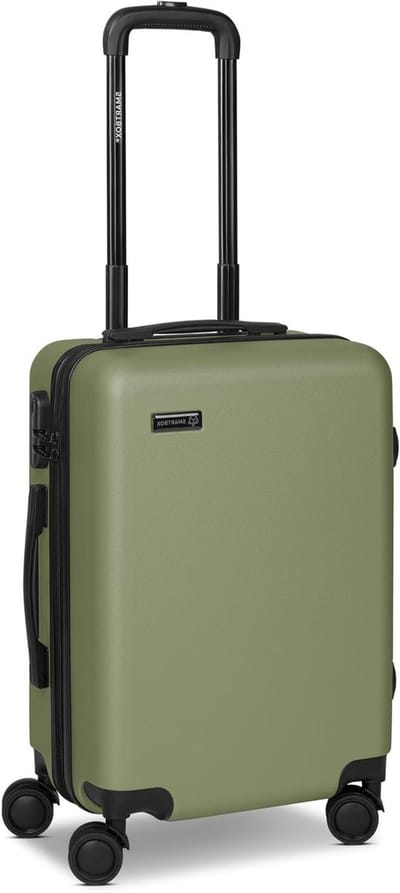 Koffer handbagage - Reiskoffer trolley - Weekend weg - Geïntegreerd cijferslot - 40 x 23 x 55 cm - Olijfgroen
