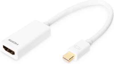 Digitus Mini Displayport Kabel Naar Hdmi 1080P 60Hz Laptop Monitor 015M Wit