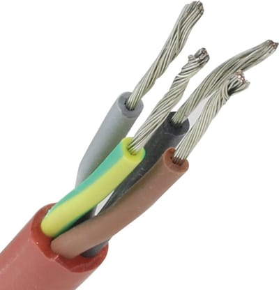 Siliconenkabel SiHF 4x0.75mm² per rol 100 meter