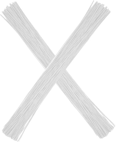 Bloemendraad Sets - Handgemaakte Draad - Bloemstukken Maken - Flexibel & Duurzaam Ijzer - 35cm Lengte - Wit