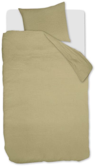 Linolux Dekbedovertrek Mousseline Green 1 persoons