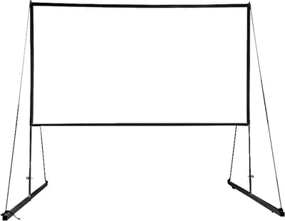 Projectiescherm - Statiefscherm Rolscherm - Film Kantoor Presentaties - Draagbaar 150 inch - 16:9 HD - Wit