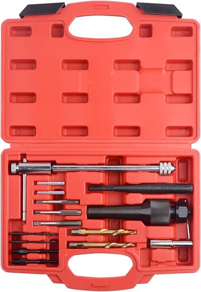 Gloeibougie Verwijderaar - Tool Kit - Motor Reparatie - Beschadigde Gloeibougies - 8mm & 10mm - Zwart