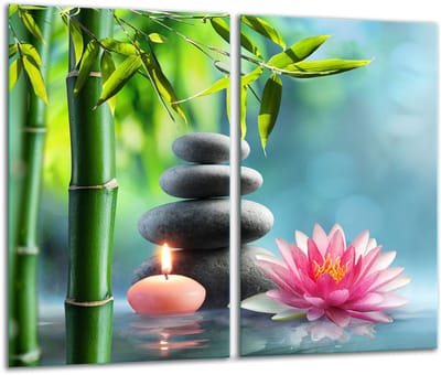 TMK ArtDeko - Glas Snijplank - 2x 30cm - 52cm - Inductiekookplaat