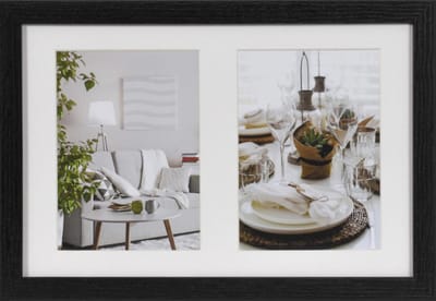 Fotolijst - Henzo - Modern Gallery - Collagelijst voor 3 foto's - Fotomaat 13x18 cm - Zwart