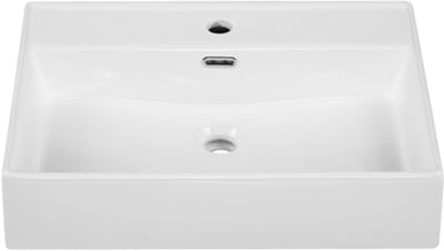 Saniclass Legend Meubelwastafel - 81x47x12cm - met overloop - 1 wasbak - 1 kraangat - keramiek - glans wit